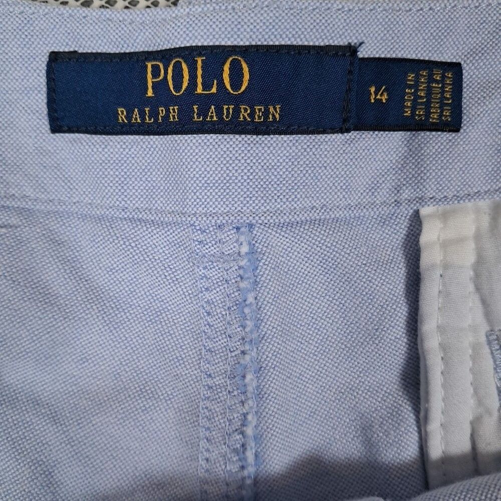 Polo Ralph Lauren Shorts Womens 14 Blue 3.5" Inseam Lightweight Cotton Preppy - Picture 4 of 8